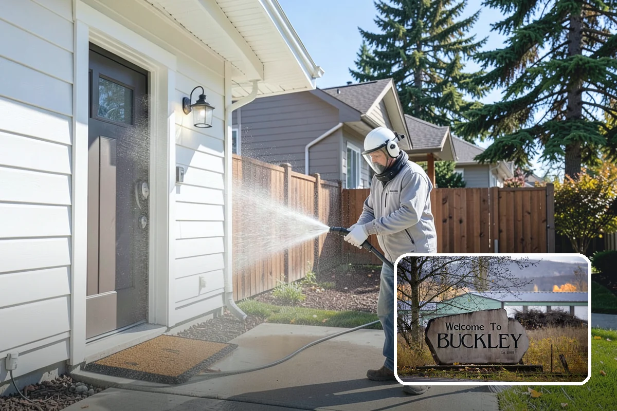 Lattice Cleaning in Buckley, Pierce County, WA - Clears moss and mud from crisscrossed lattice openings