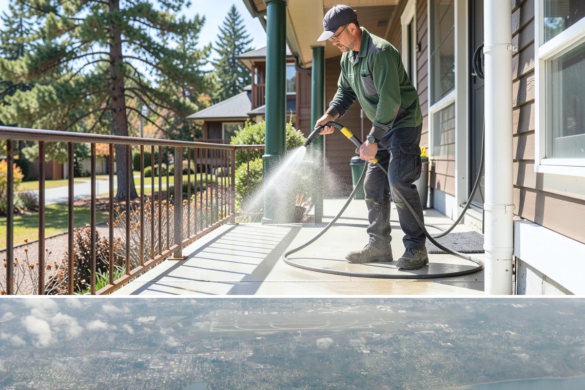 Lattice Cleaning in Burien, King County, WA - Spring cleaning clears the winter moss that clogs lattice and restores ventilation before summer humidity.