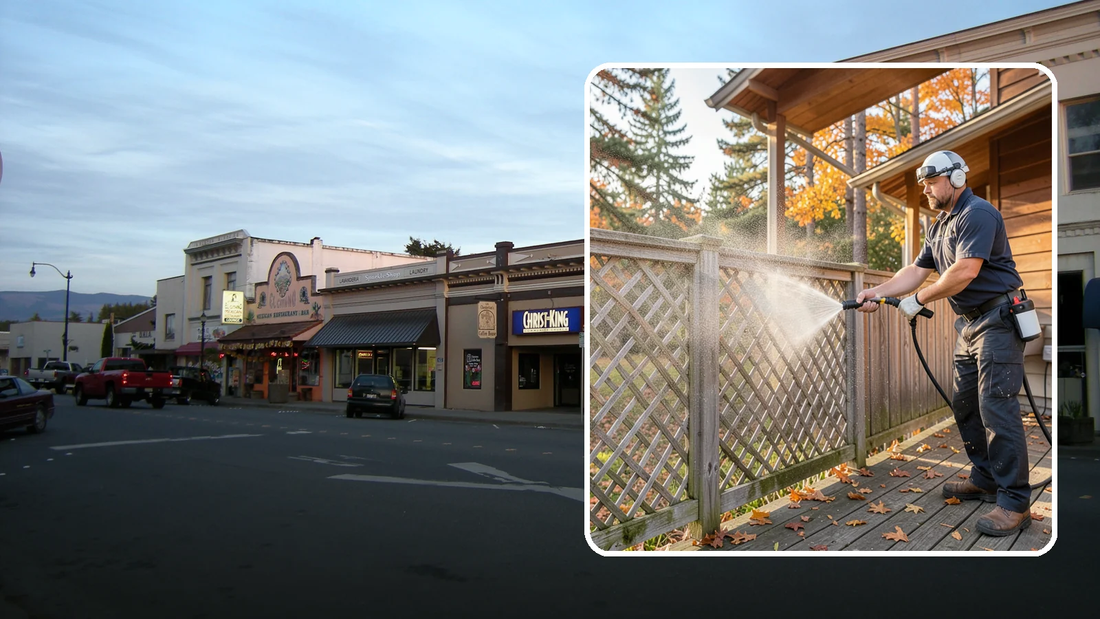 Lattice Cleaning in Burlington, Skagit County, WA - We wash decorative and skirting lattice to remove the moss and mud that pack into its crisscrossed openings.