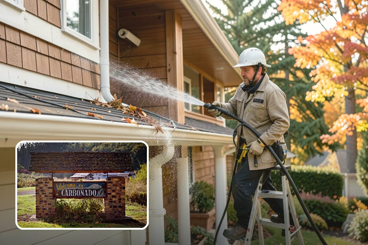 Lattice Cleaning in Carbonado, Pierce County, WA - Clears moss and mud from crisscrossed lattice openings