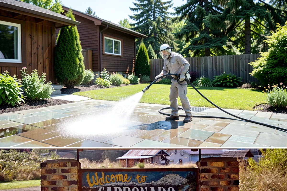 Lattice Cleaning in Carbonado, Pierce County, WA - Spring cleaning clears the winter moss that clogs lattice and restores ventilation before summer humidity.
