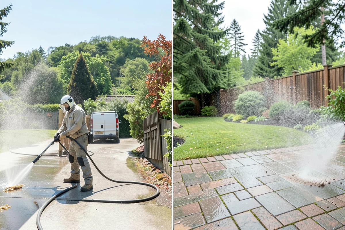 Lattice Cleaning in Concrete, Skagit County, WA - Clear loose debris lodged in the lattice openings