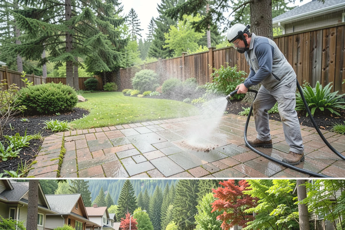 Lattice Cleaning in Darrington, Snohomish County, WA - Spring cleaning clears the winter moss that clogs lattice and restores ventilation before summer humidity.