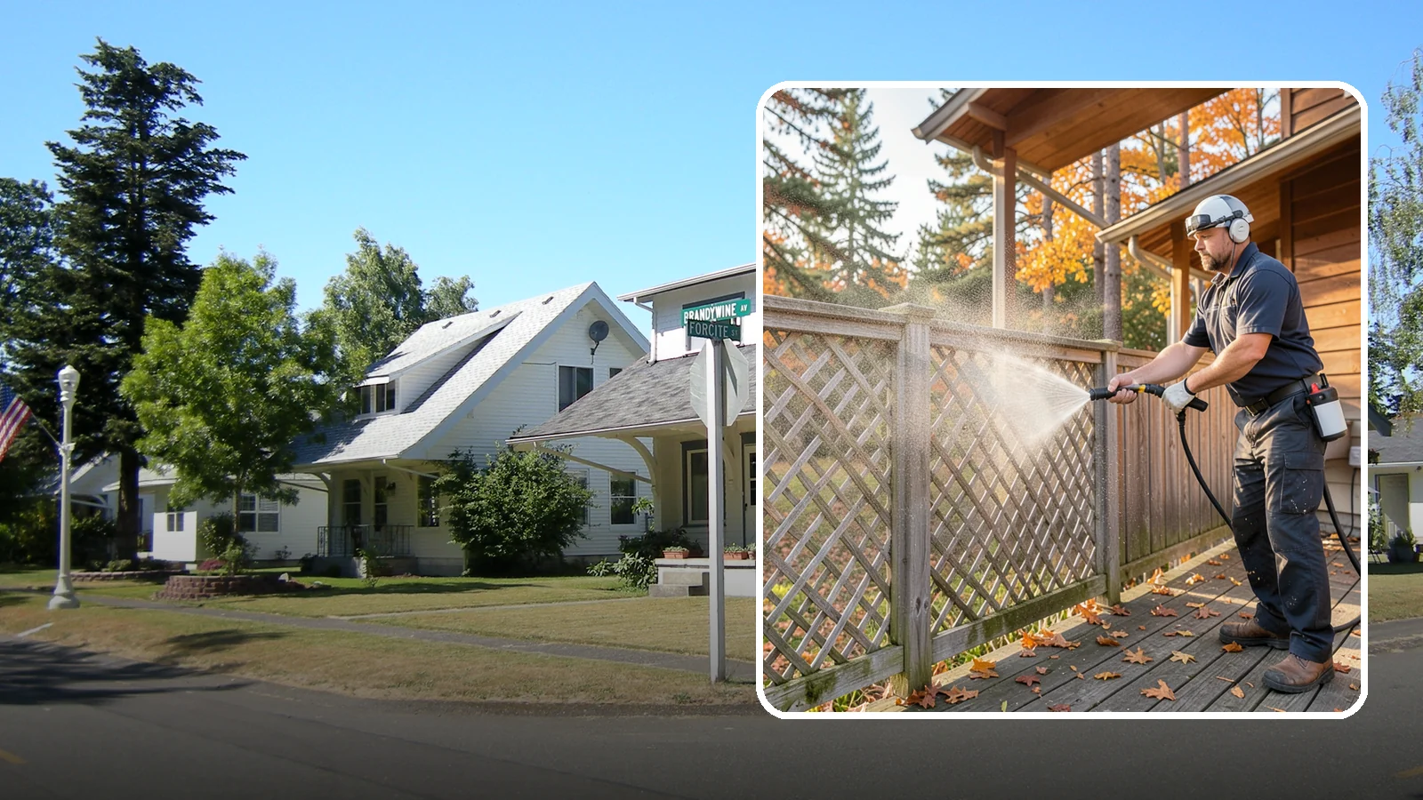 Lattice Cleaning in DuPont, Pierce County, WA - We wash decorative and skirting lattice to remove the moss and mud that pack into its crisscrossed openings.