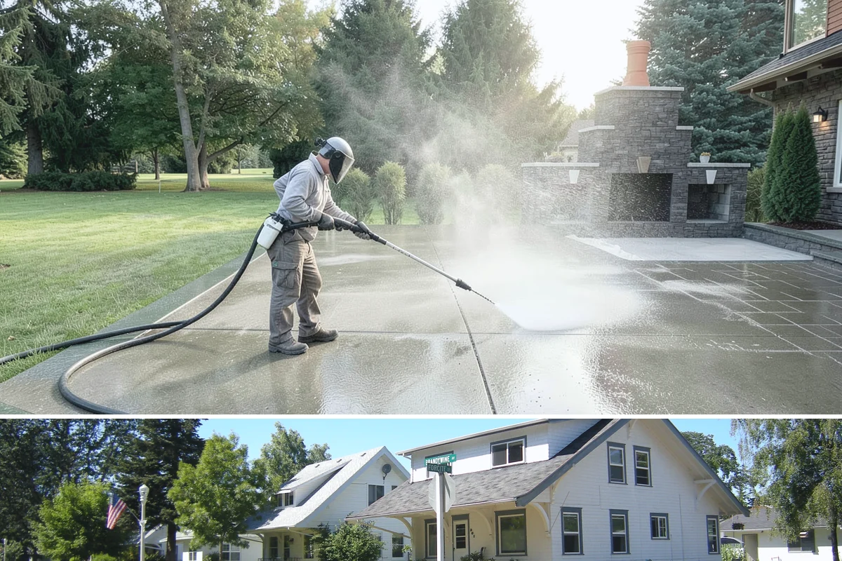 Lattice Cleaning in DuPont, Pierce County, WA - Spring cleaning clears the winter moss that clogs lattice and restores ventilation before summer humidity.
