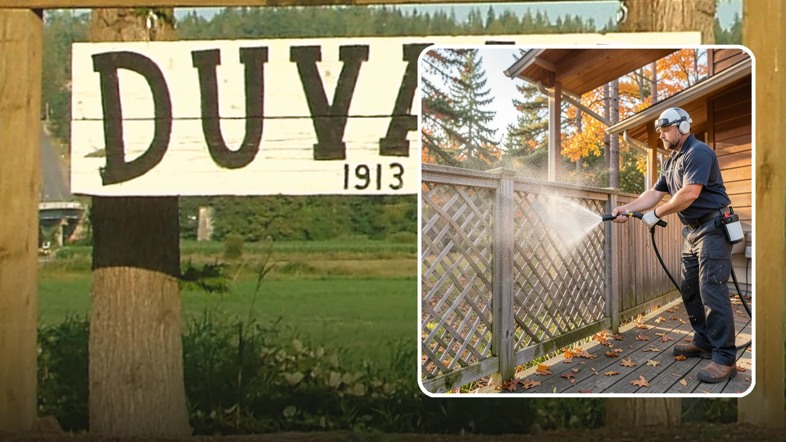 Lattice Cleaning in Duvall, King County, WA - We wash decorative and skirting lattice to remove the moss and mud that pack into its crisscrossed openings.