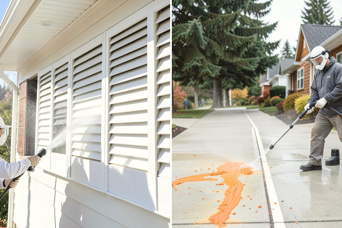 Lattice Cleaning in Duvall, King County, WA - Clear loose debris lodged in the lattice openings