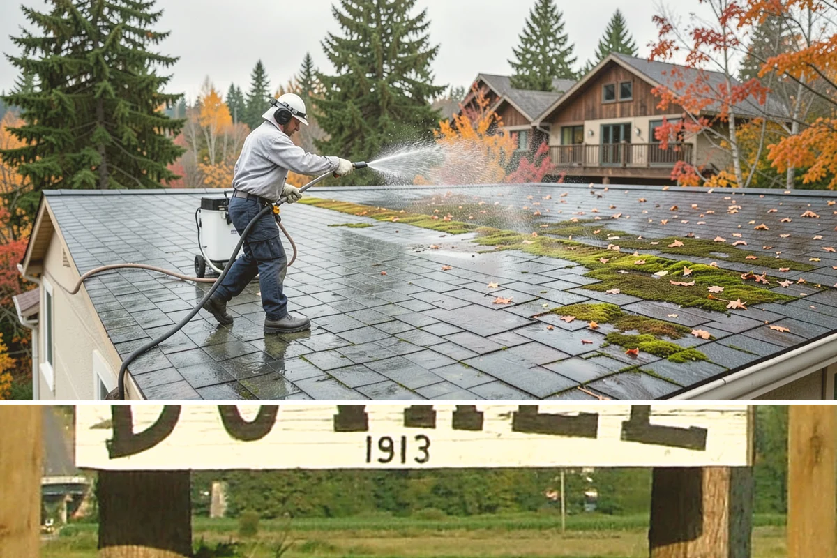 Lattice Cleaning in Duvall, King County, WA - Spring cleaning clears the winter moss that clogs lattice and restores ventilation before summer humidity.