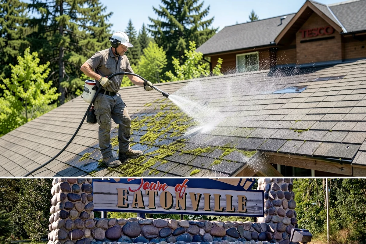 Lattice Cleaning in Eatonville, Pierce County, WA - Spring cleaning clears the winter moss that clogs lattice and restores ventilation before summer humidity.