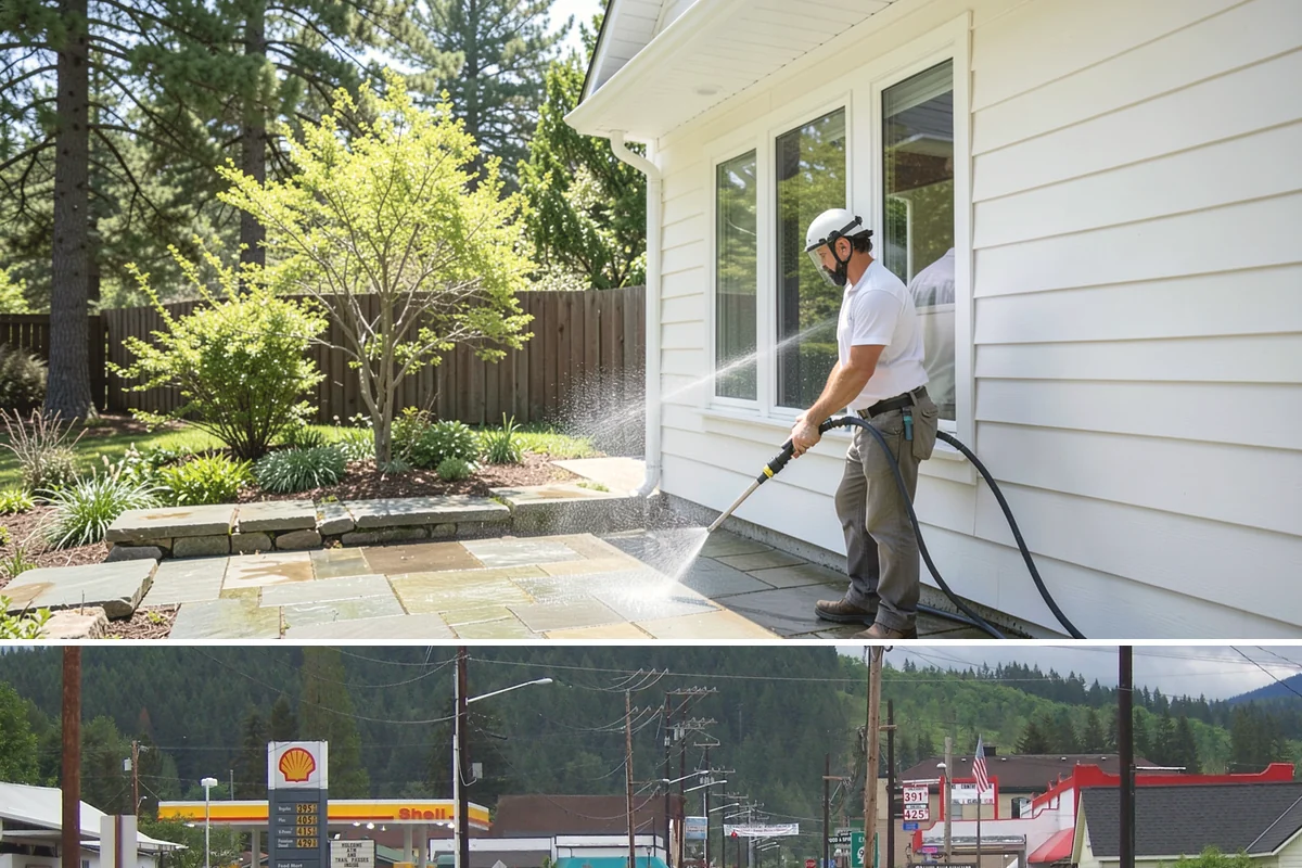Lattice Cleaning in Granite Falls, Snohomish County, WA - Spring cleaning clears the winter moss that clogs lattice and restores ventilation before summer humidity.