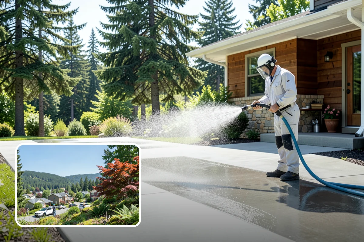 Lattice Cleaning in Index, Snohomish County, WA - Clears moss and mud from crisscrossed lattice openings