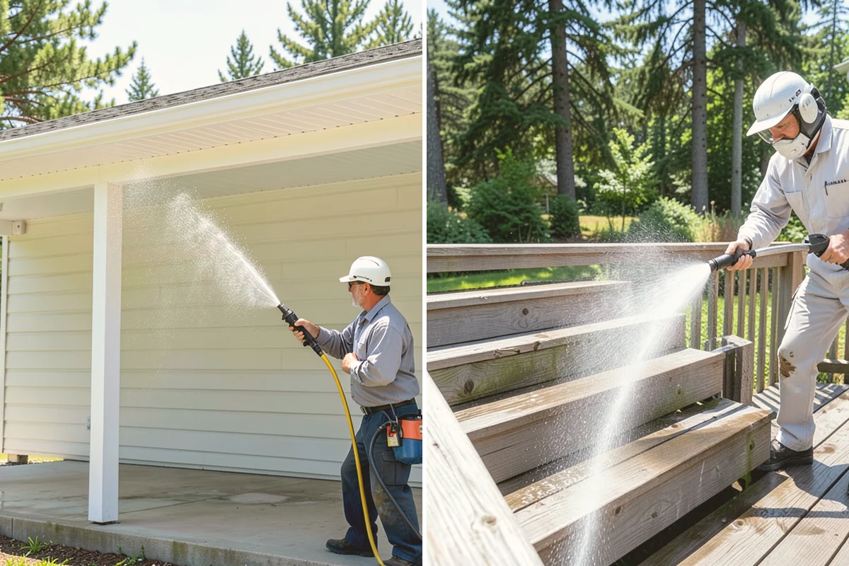 Lattice Cleaning in Index, Snohomish County, WA - Clear loose debris lodged in the lattice openings