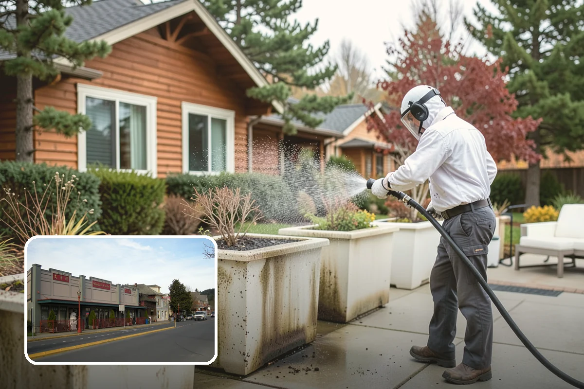 Lattice Cleaning in Issaquah, King County, WA - Clears moss and mud from crisscrossed lattice openings