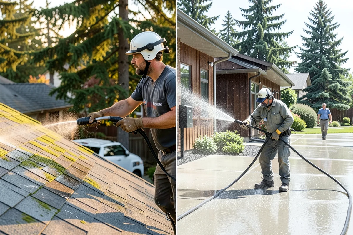 Lattice Cleaning in Kenmore, King County, WA - Clear loose debris lodged in the lattice openings