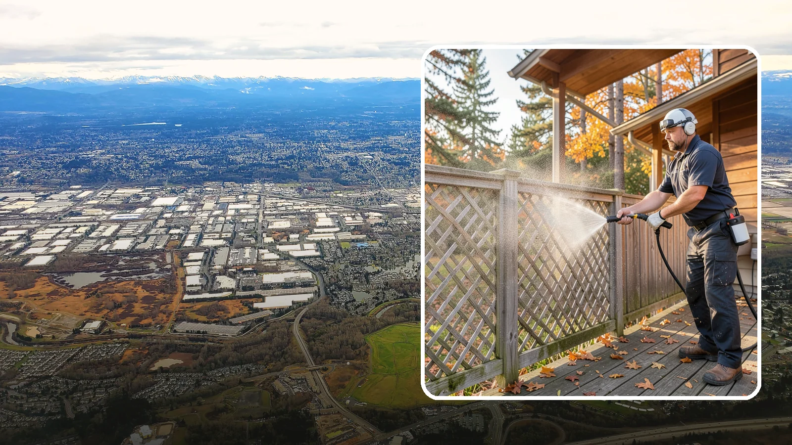 Lattice Cleaning in Kent, King County, WA - We wash decorative and skirting lattice to remove the moss and mud that pack into its crisscrossed openings.