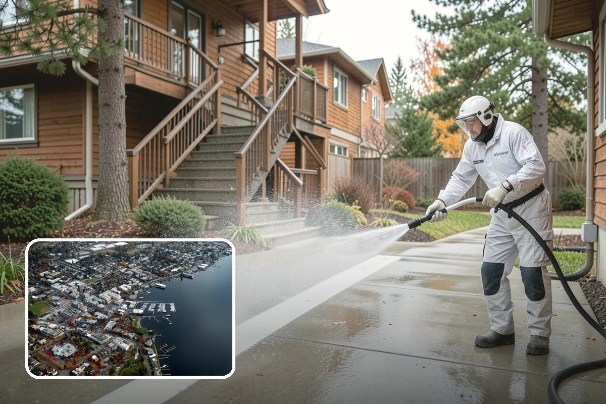 Lattice Cleaning in Kirkland, King County, WA - Clears moss and mud from crisscrossed lattice openings