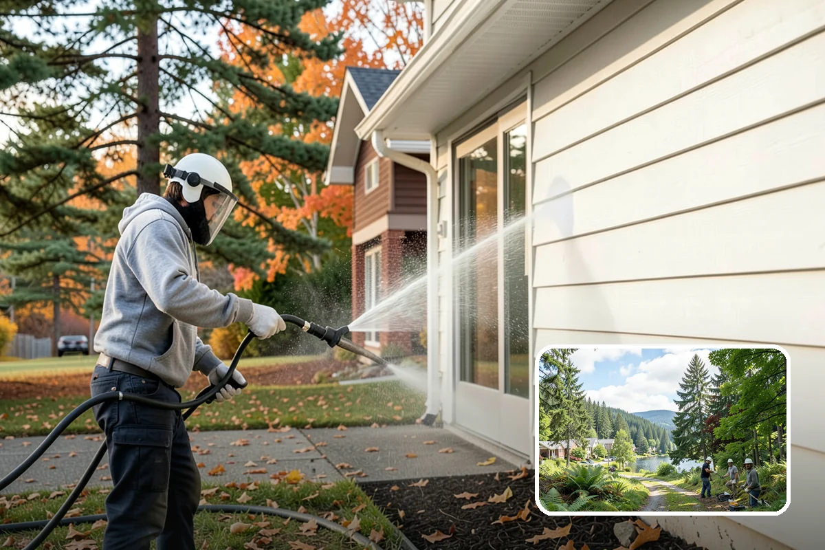 Lattice Cleaning in Lake Forest Park, King County, WA - Clears moss and mud from crisscrossed lattice openings