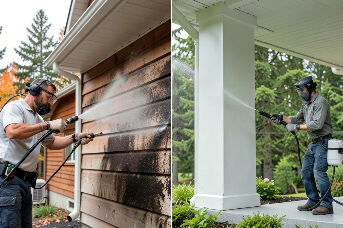 Lattice Cleaning in Lake Forest Park, King County, WA - Clear loose debris lodged in the lattice openings