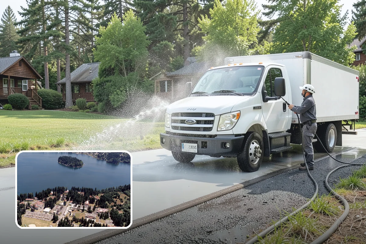 Lattice Cleaning in Lakewood, Pierce County, WA - Clears moss and mud from crisscrossed lattice openings