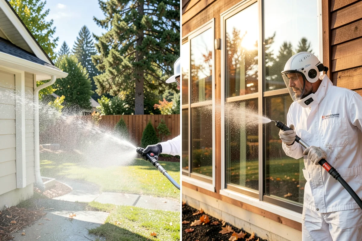 Lattice Cleaning in Lakewood, Pierce County, WA - Clear loose debris lodged in the lattice openings