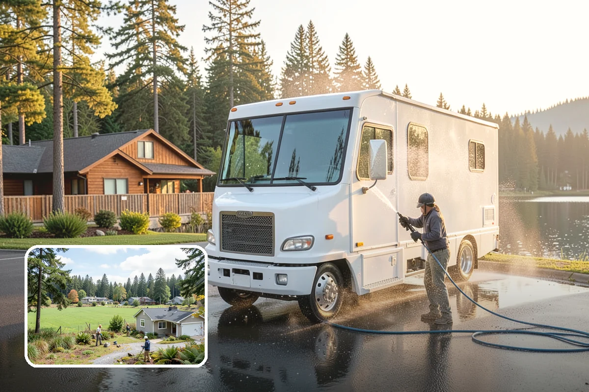 Lattice Cleaning in Lyman, Skagit County, WA - Clears moss and mud from crisscrossed lattice openings