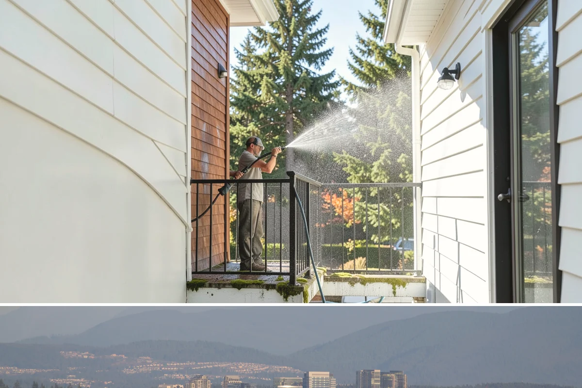 Lattice Cleaning in Medina, King County, WA - Spring cleaning clears the winter moss that clogs lattice and restores ventilation before summer humidity.