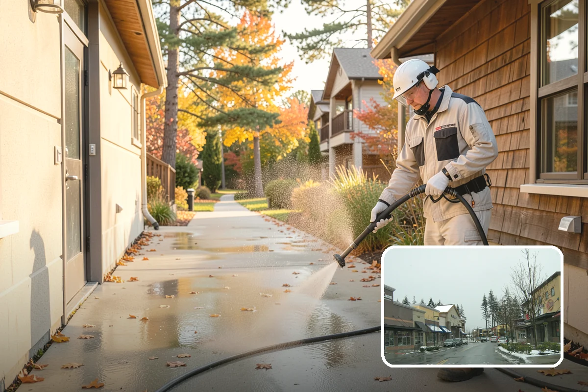 Lattice Cleaning in Mill Creek, Snohomish County, WA - Clears moss and mud from crisscrossed lattice openings