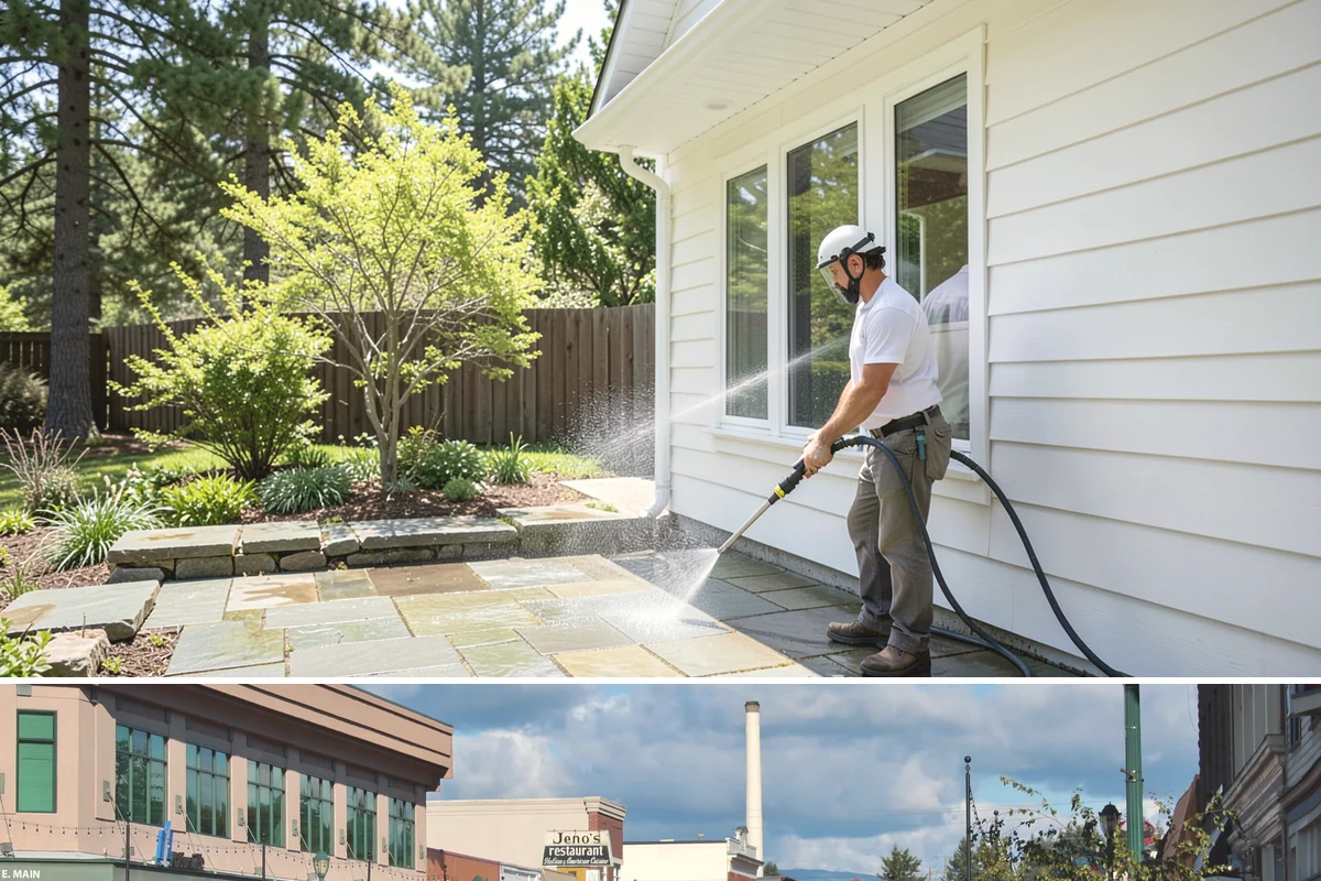 Lattice Cleaning in Monroe, Snohomish County, WA - Spring cleaning clears the winter moss that clogs lattice and restores ventilation before summer humidity.