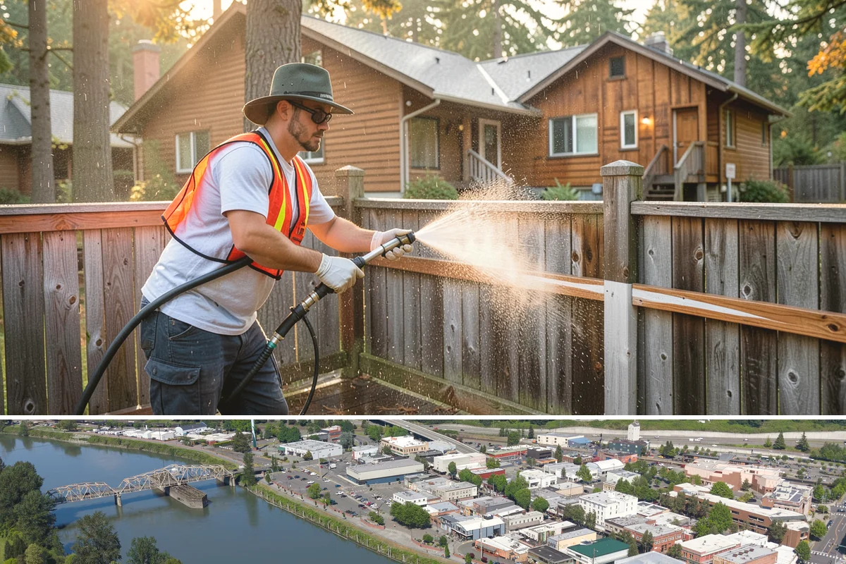 Lattice Cleaning in Mount Vernon, Skagit County, WA - Spring cleaning clears the winter moss that clogs lattice and restores ventilation before summer humidity.
