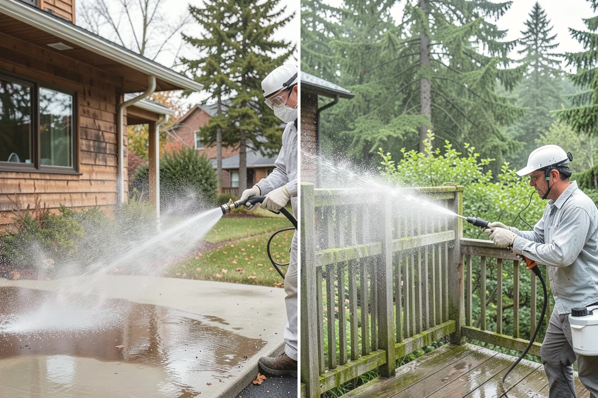 Lattice Cleaning in Mukilteo, Snohomish County, WA - Clear loose debris lodged in the lattice openings