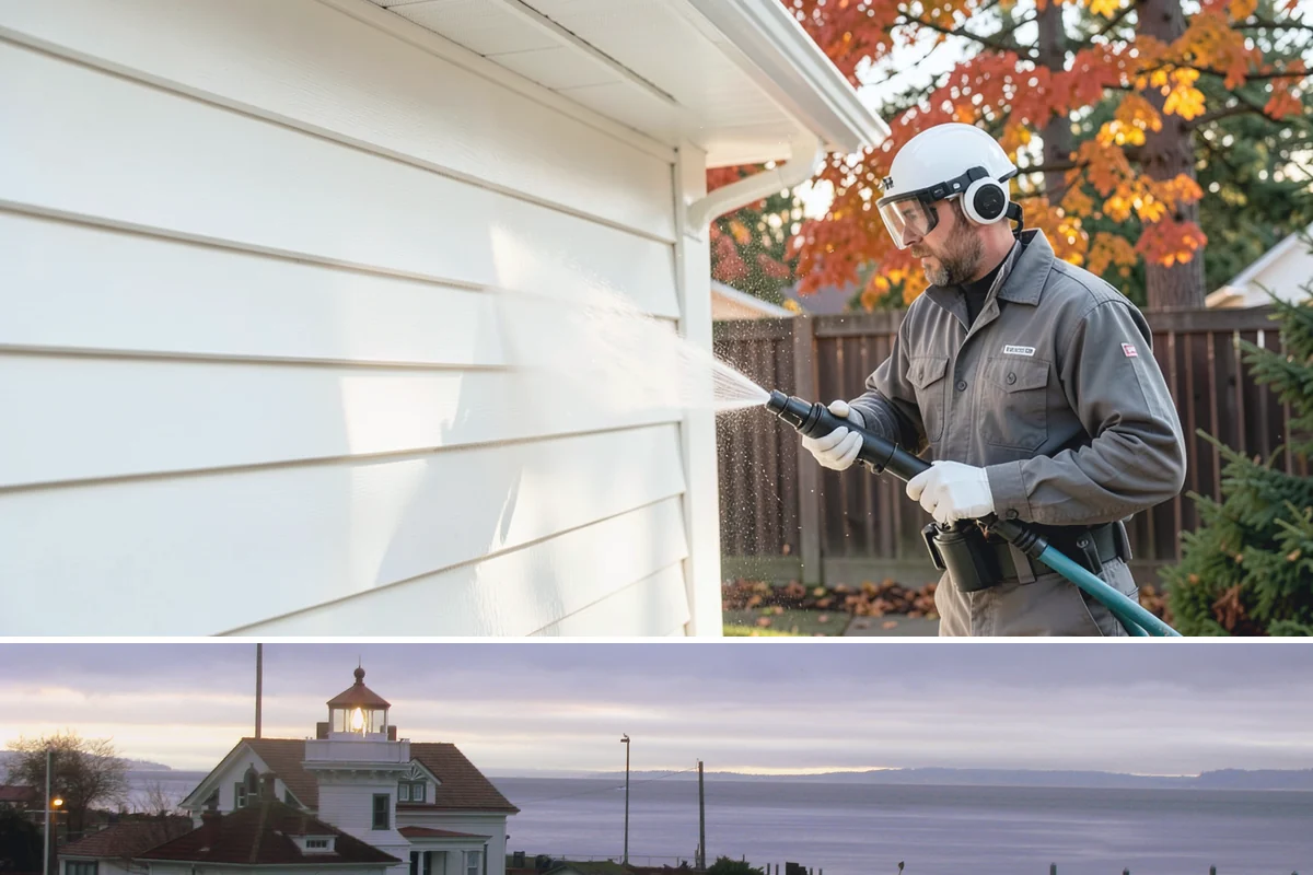 Lattice Cleaning in Mukilteo, Snohomish County, WA - Spring cleaning clears the winter moss that clogs lattice and restores ventilation before summer humidity.
