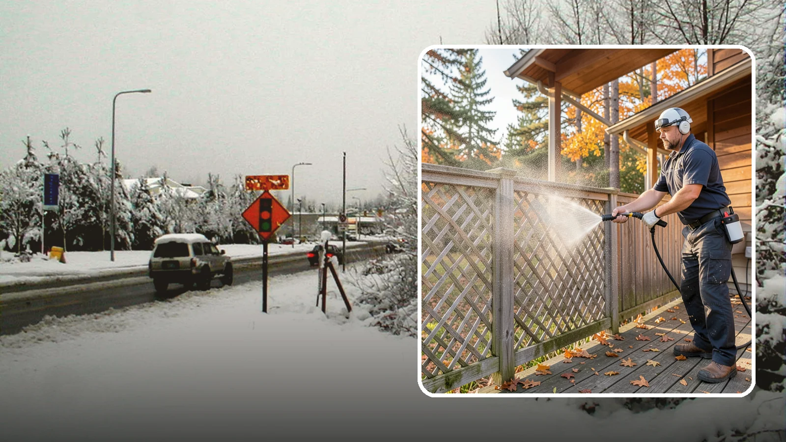 Lattice Cleaning in Newcastle, King County, WA - We wash decorative and skirting lattice to remove the moss and mud that pack into its crisscrossed openings.