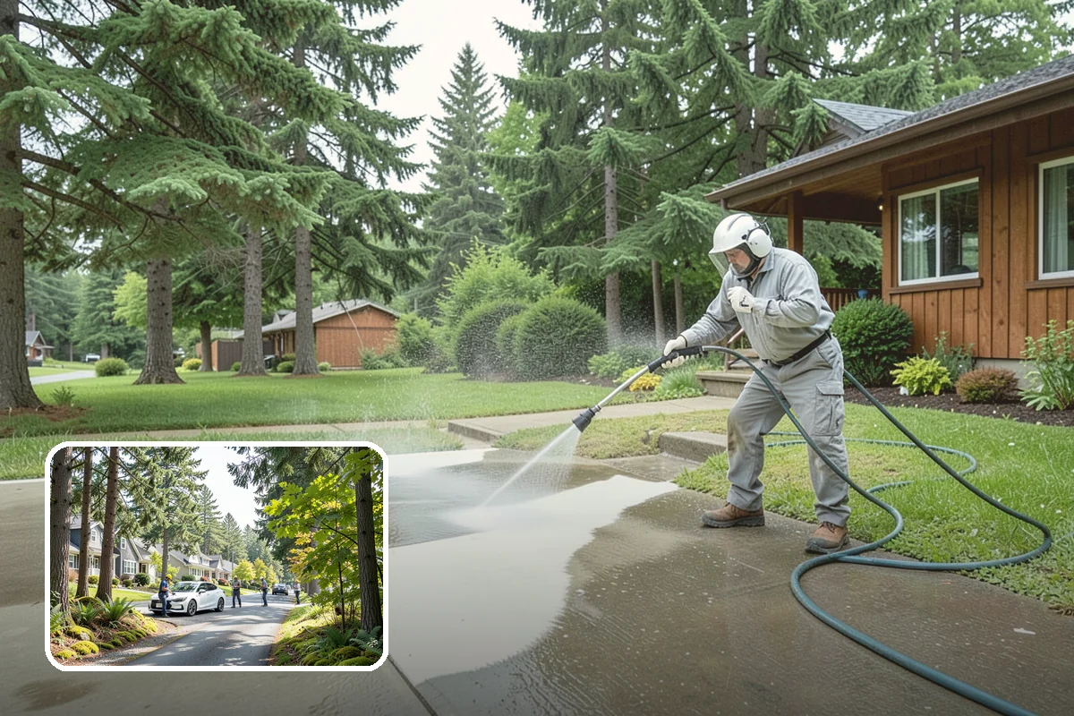 Lattice Cleaning in Normandy Park, King County, WA - Clears moss and mud from crisscrossed lattice openings