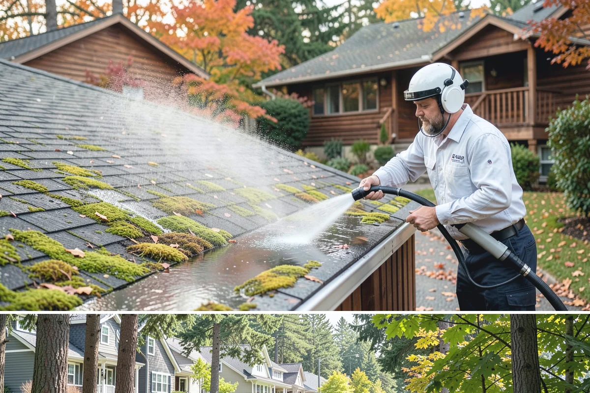 Lattice Cleaning in Normandy Park, King County, WA - Spring cleaning clears the winter moss that clogs lattice and restores ventilation before summer humidity.