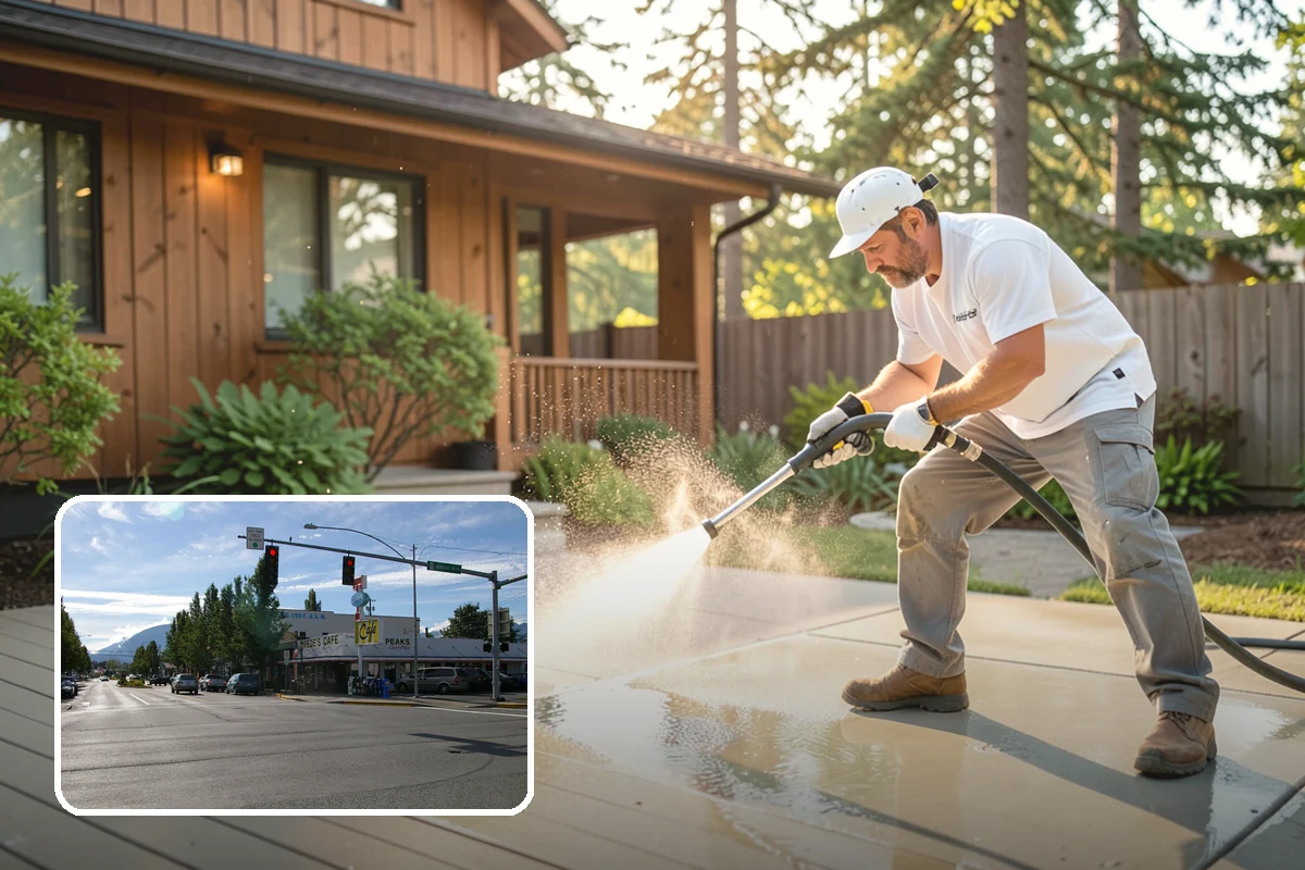 Lattice Cleaning in North Bend, King County, WA - Clears moss and mud from crisscrossed lattice openings