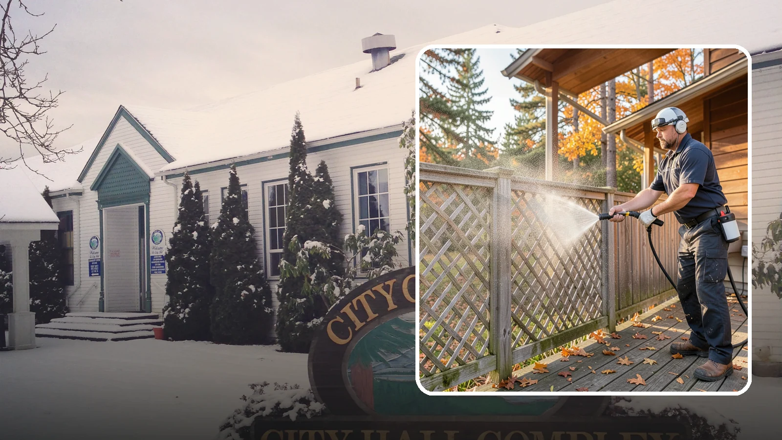 Lattice Cleaning in Pacific, King County, WA - We wash decorative and skirting lattice to remove the moss and mud that pack into its crisscrossed openings.
