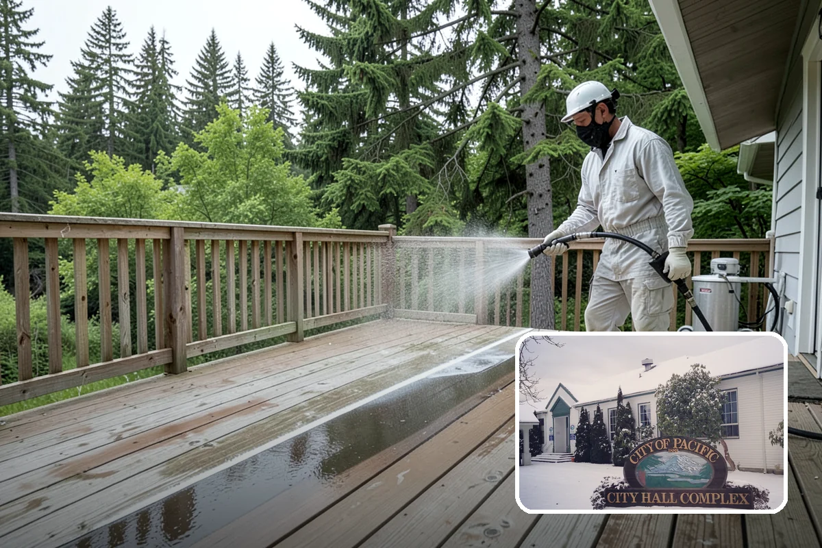 Lattice Cleaning in Pacific, King County, WA - Clears moss and mud from crisscrossed lattice openings
