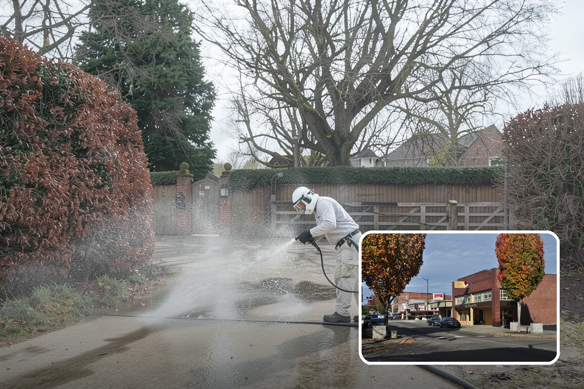 Lattice Cleaning in Puyallup, Pierce County, WA - Clears moss and mud from crisscrossed lattice openings