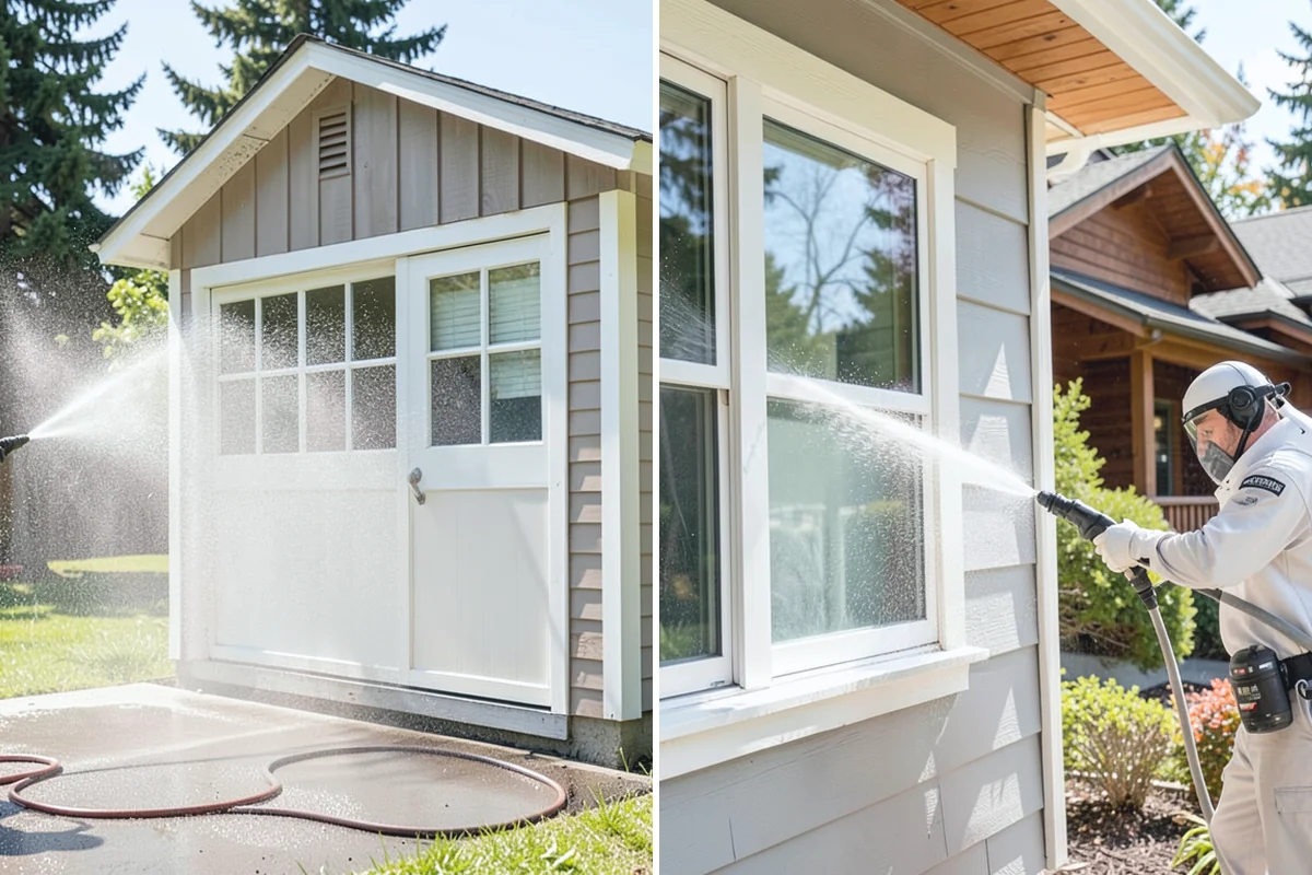 Lattice Cleaning in Redmond, King County, WA - Clear loose debris lodged in the lattice openings