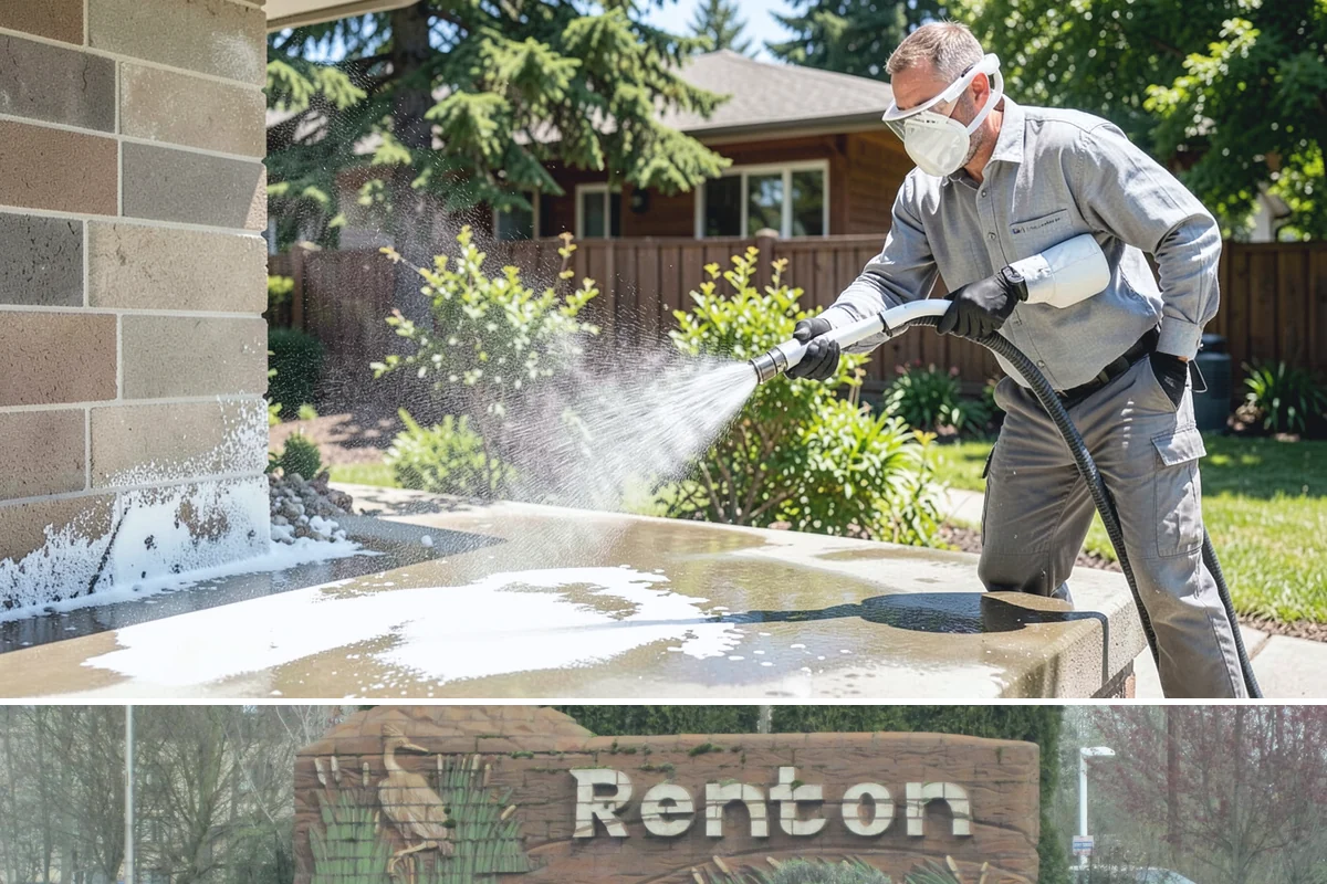 Lattice Cleaning in Renton, King County, WA - Spring cleaning clears the winter moss that clogs lattice and restores ventilation before summer humidity.