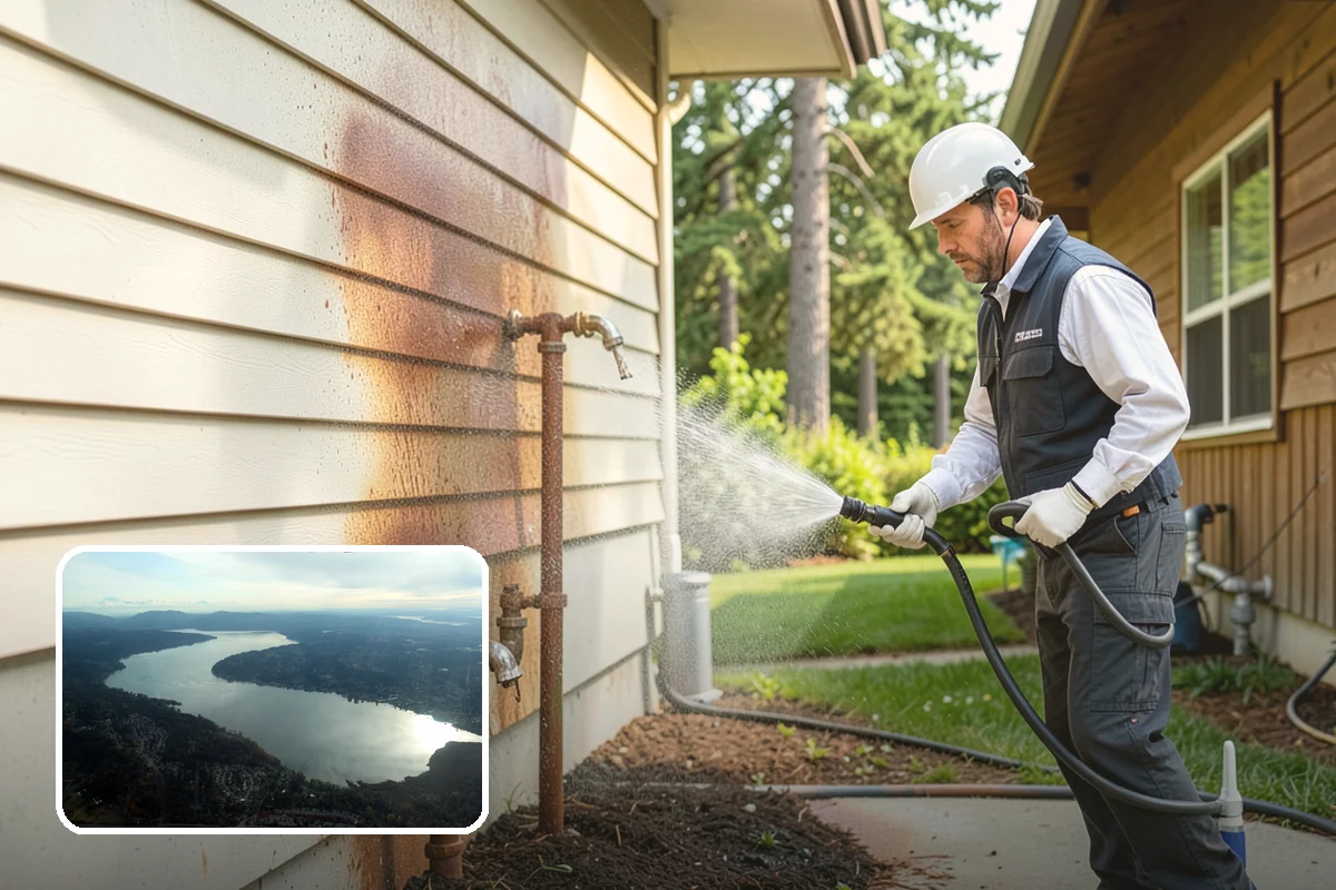 Lattice Cleaning in Sammamish, King County, WA - Clears moss and mud from crisscrossed lattice openings
