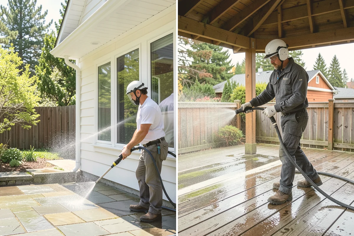 Lattice Cleaning in Sammamish, King County, WA - Clear loose debris lodged in the lattice openings