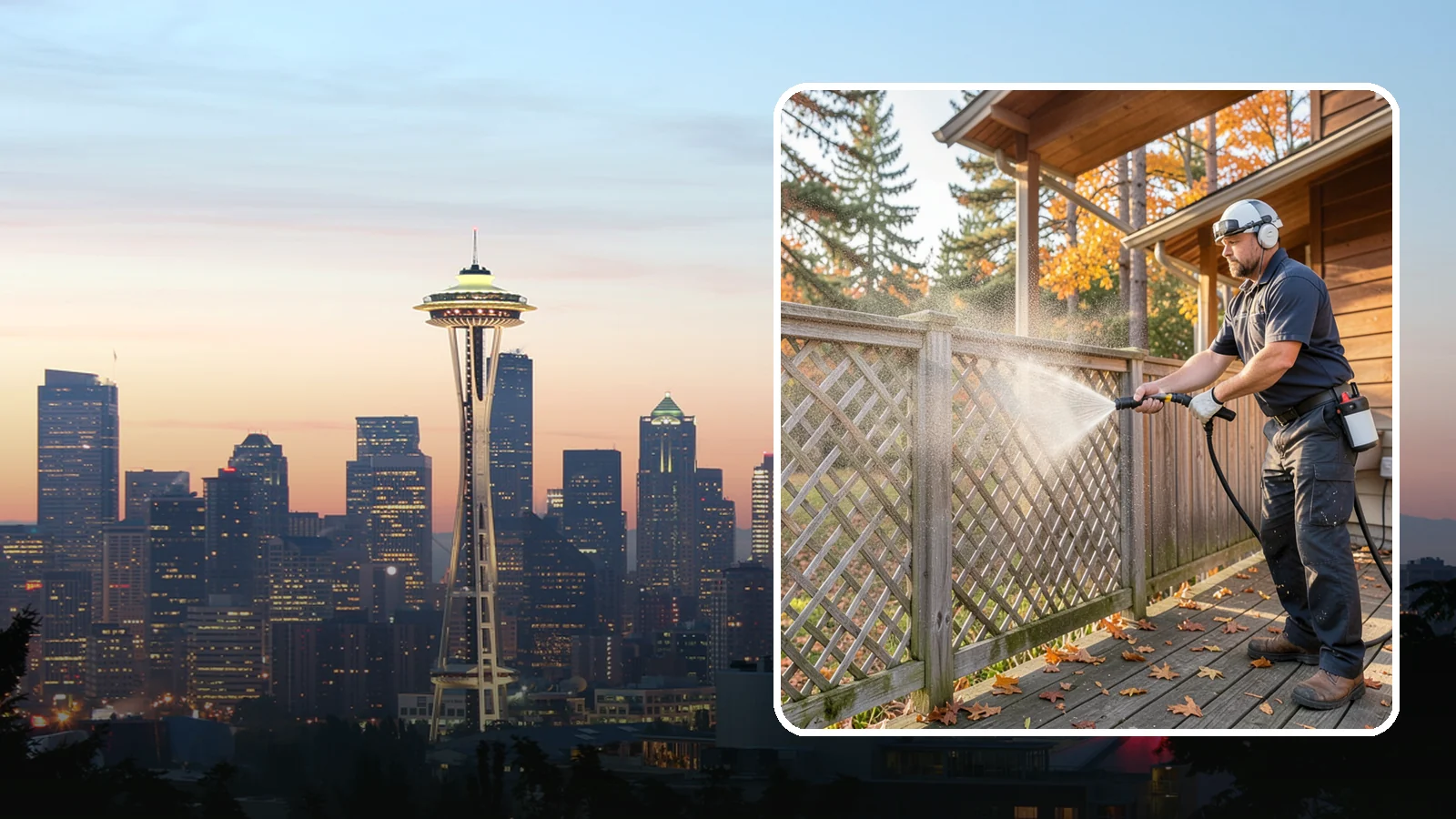 Lattice Cleaning in Seattle, King County, WA - We wash decorative and skirting lattice to remove the moss and mud that pack into its crisscrossed openings.