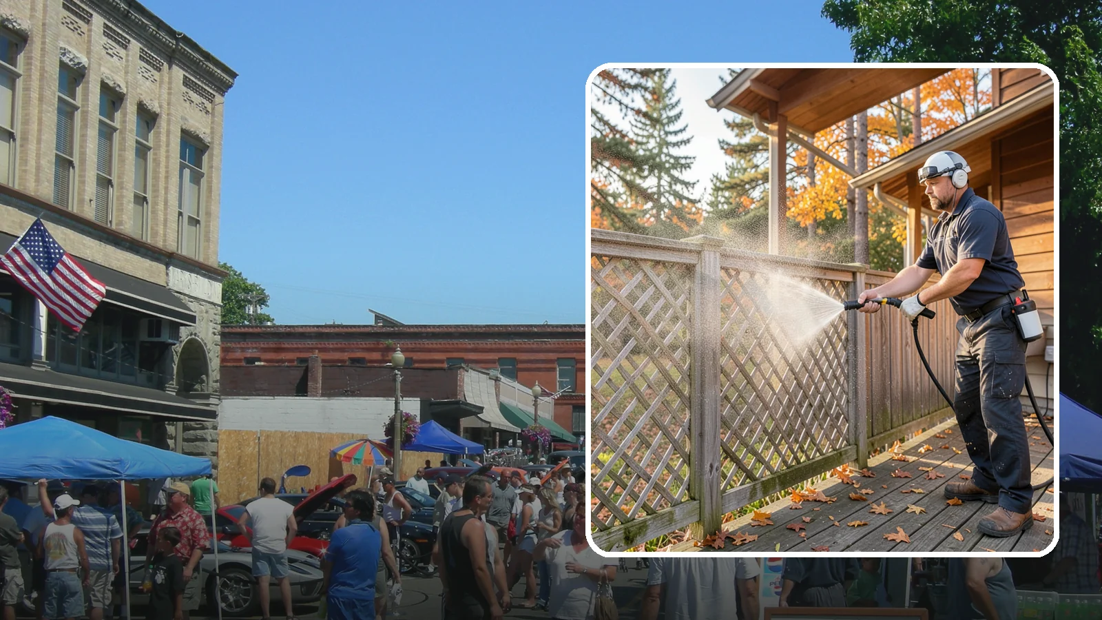 Lattice Cleaning in Snohomish, Snohomish County, WA - We wash decorative and skirting lattice to remove the moss and mud that pack into its crisscrossed openings.