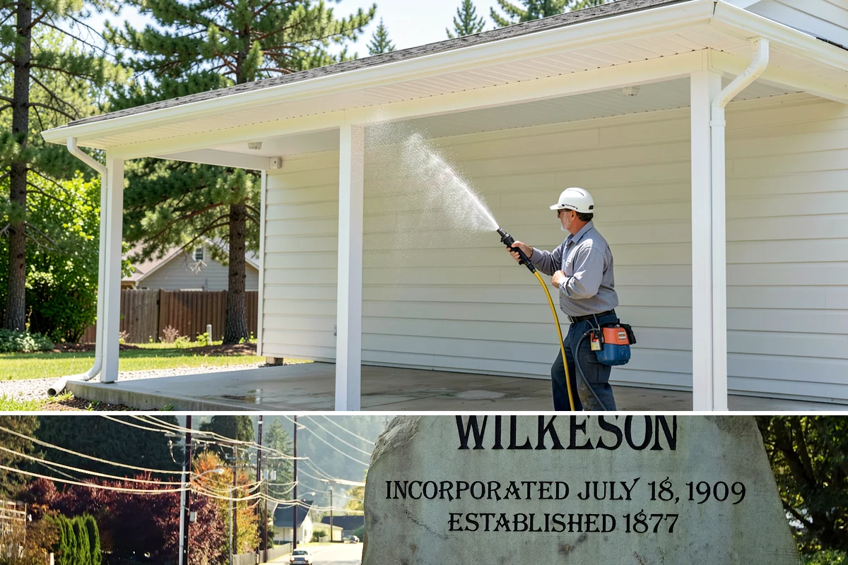 Lattice Cleaning in Wilkeson, Pierce County, WA - Spring cleaning clears the winter moss that clogs lattice and restores ventilation before summer humidity.