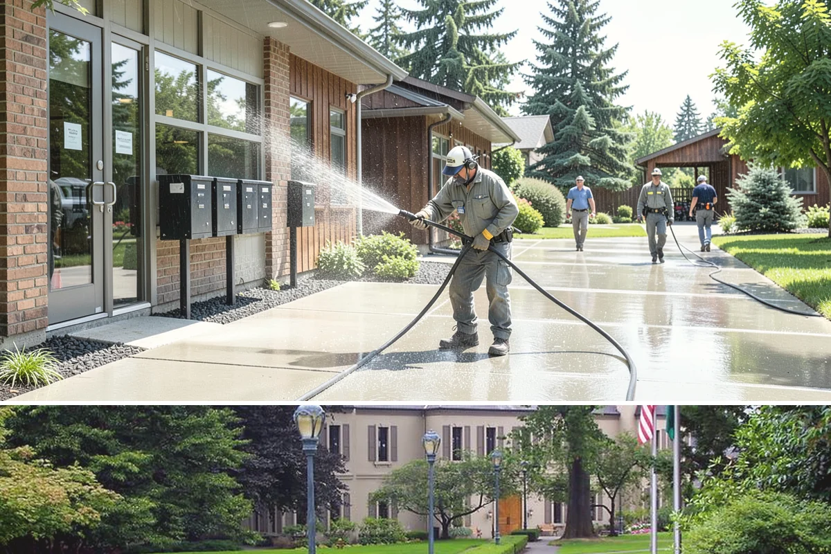 Lattice Cleaning in Woodinville, King County, WA - Spring cleaning clears the winter moss that clogs lattice and restores ventilation before summer humidity.