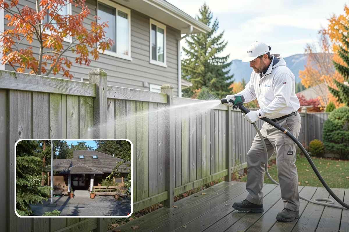Lattice Cleaning in Yarrow Point, King County, WA - Clears moss and mud from crisscrossed lattice openings
