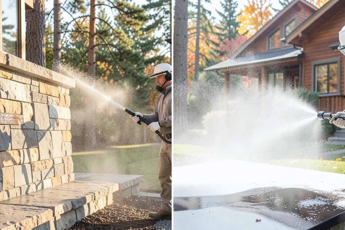 Leaf Stain Removal in Auburn, King County, WA - Clear debris and assess the tannin staining