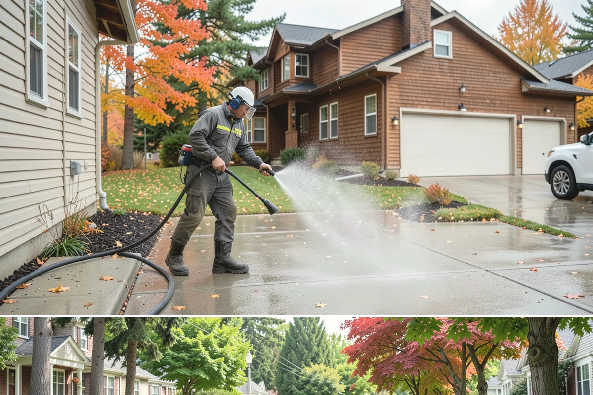 Leaf Stain Removal in Beaux Arts Village, King County, WA - Tackle leaf tannin stains in late fall or winter once leaf drop ends, before the marks set through the wet months.