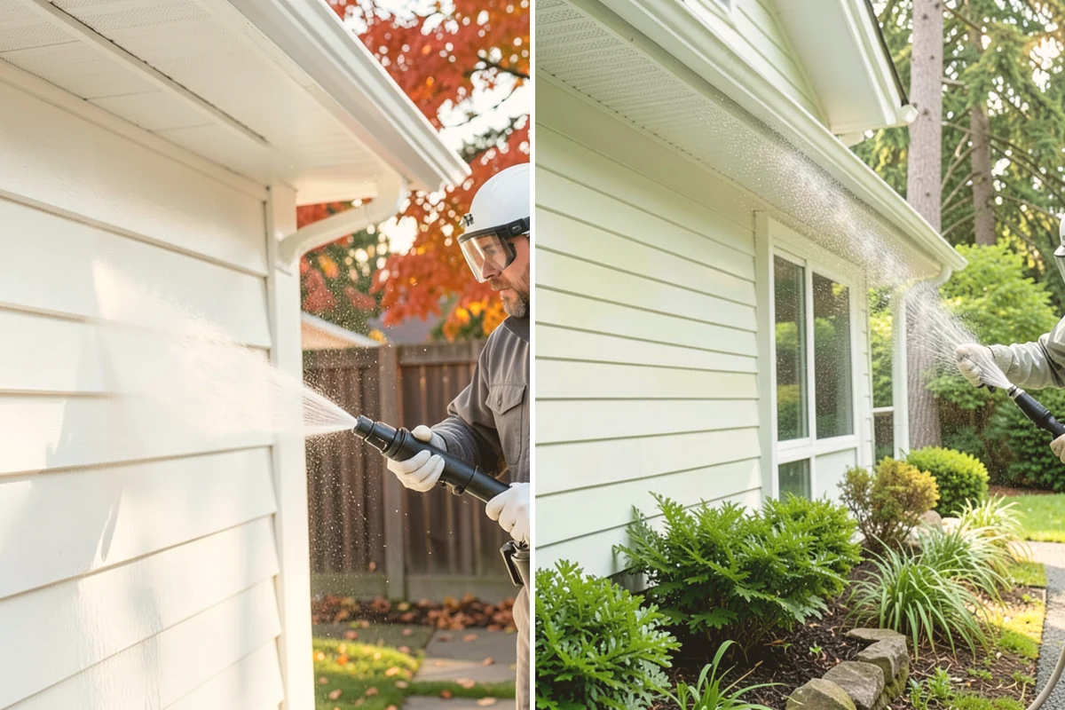 Leaf Stain Removal in Bothell, King County, WA - Clear debris and assess the tannin staining